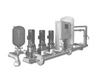 Pumping pressure boosting system