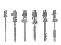 Semi-submersible vertical turbine